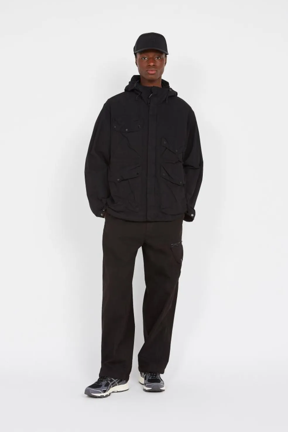 FLATT NYLON GOGGLE JACKET - Veste | Noir