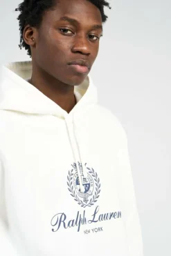 Fleece Graphic Hoodie - Hoodie | Blanc