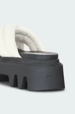 FLORA CROSS QUILT - Slippers | Blanc