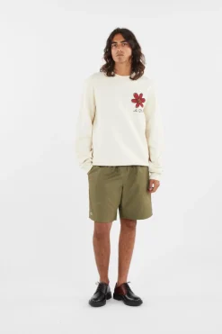 Flower - Sweatshirt | Beige