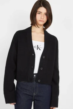 FLUFFY YARN - Cardigan | Noir