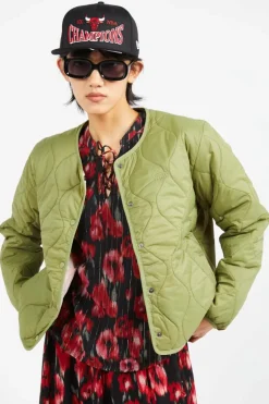 FORCES OS SHORT REV LIN DUSK LDGRN - VESTE MATELASSEE | Kaki