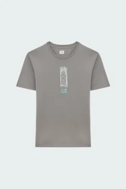 FRONT AND BACK LOGO T-SHIRT - T-shirt | Gris