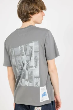 FRONT AND BACK LOGO T-SHIRT - T-shirt | Gris