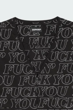 Fuckin Fuck Quilted Vest - Veste | Noir