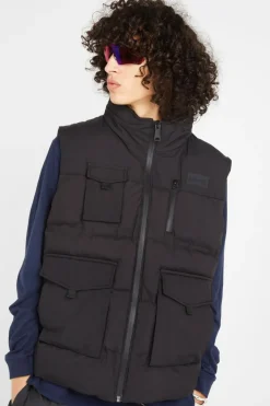 GILET MATELASSE FONCTIONNEL - Doudoune | Noir