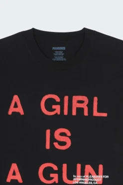 GIRL IS A GUN T-SHIRT - Modèle non visible : Modèle Femme | Noir