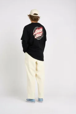 Global Flame Dot - T-shirt | Noir