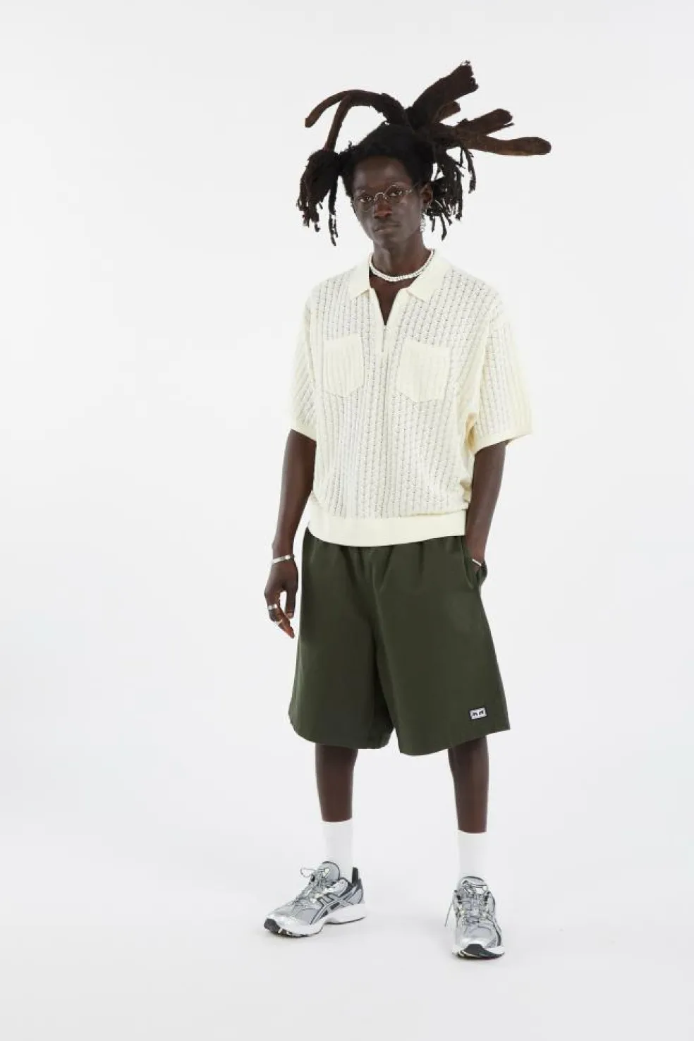 GRANT QUATER ZIP SWEATER - Pull | Beige