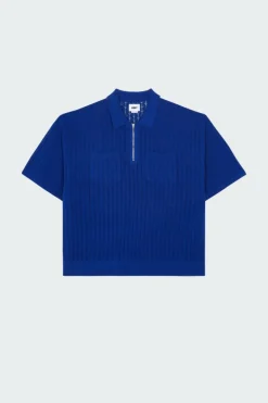 GRANT QUATER ZIP SWEATER - Pull | Bleu