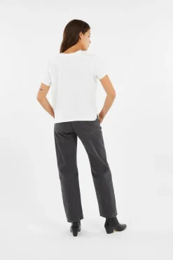 GRAPHIC BOXY TSHIRT - T-shirt | Beige