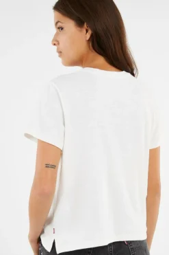 GRAPHIC BOXY TSHIRT - T-shirt | Beige