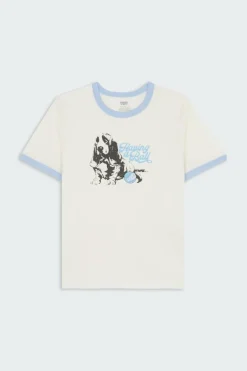 GRAPHIC RINGER RICKIE - T-shirt | Blanc