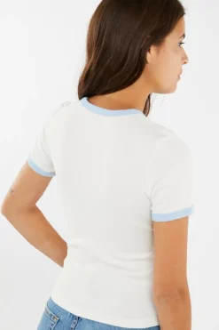 GRAPHIC RINGER RICKIE - T-shirt | Blanc