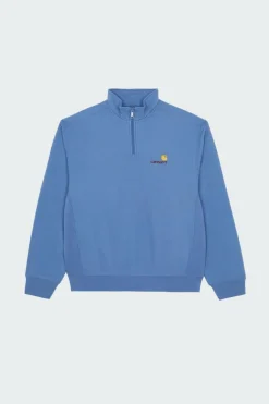Half Zip American Script - Sweat zippé | Bleu
