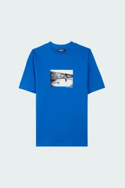 HAPPY WHEN IT RAIN - T-shirt | Bleu