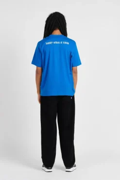 HAPPY WHEN IT RAIN - T-shirt | Bleu