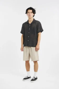 HARISON WOVEN - Chemise | Noir