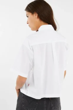 HARLIE SS CROPPED SHIRT - Chemise | Blanc