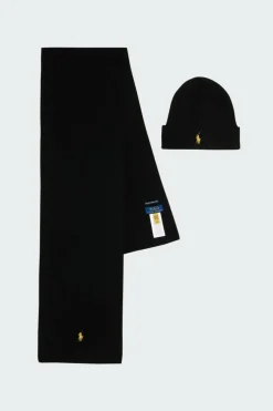 HATSCARFGBOX - Ensemble écharpe et bonnet | Noir