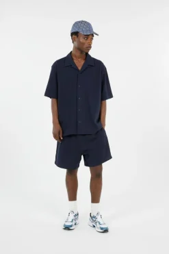 HD COTTON WAFFLE SHO - Short | Bleu