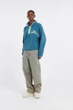 Helvetia II Cropped Half - Polaire | Bleu