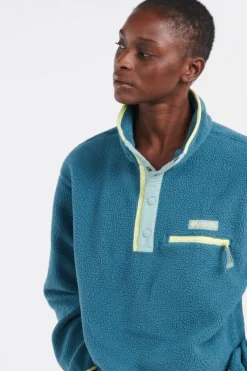 Helvetia II Cropped Half - Polaire | Bleu