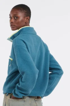 Helvetia II Cropped Half - Polaire | Bleu