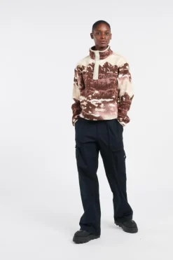 Helvetia II Printed Crop - Polaire | Marron