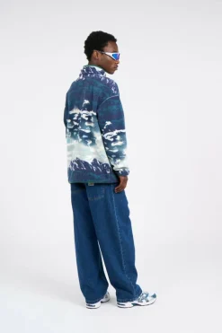 Helvetia II Printed Half - Polaire | Bleu