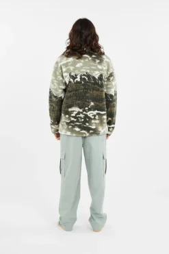 Helvetia II Printed Half - Polaire | Vert