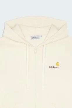 Hooded American Script - Hoodie zippé | Beige