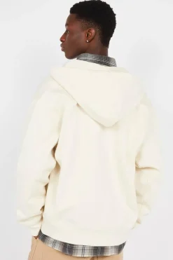 Hooded American Script - Hoodie zippé | Beige