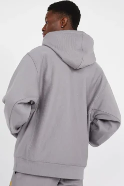 Hooded American Script - Hoodie | Gris