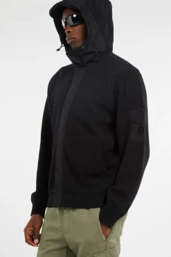 HOODED KNIT - Cardigan | Noir