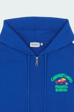 Hooded Pronto Sweat Jacket - Hoodie zippé | Bleu