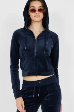 Hoodie zippé | Bleu