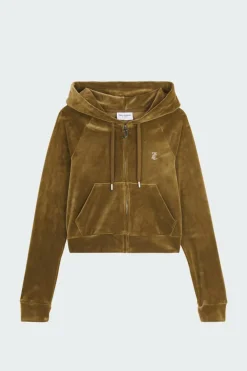 Hoodie zippé | Kaki