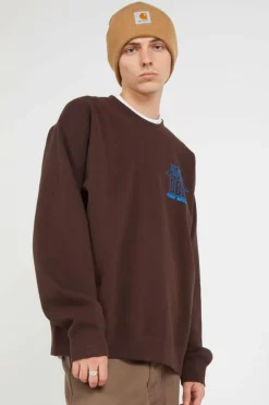 HOUSE OF RECORDS - Sweatshirt | Marron