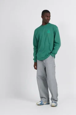 HUF SET TT LS - T-shirt | Vert