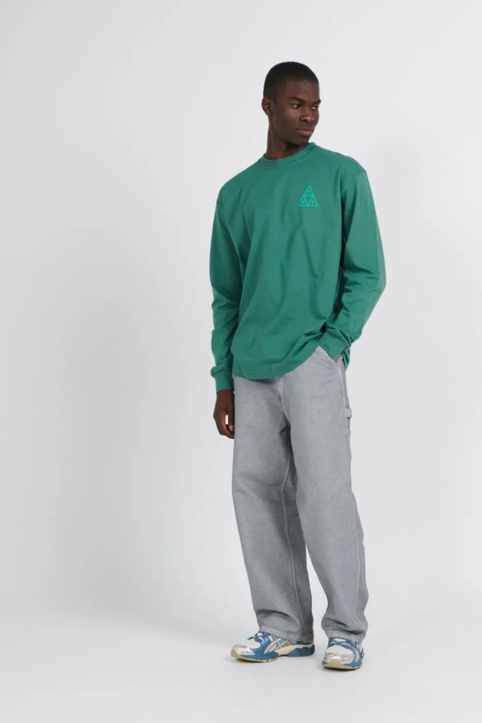 HUF SET TT LS - T-shirt | Vert