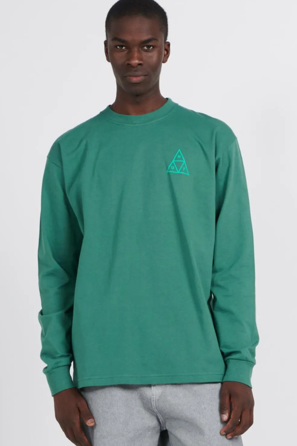 HUF SET TT LS - T-shirt | Vert