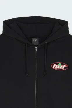 HUF SWEAT ANDROMEDA ZIP HOOD - Hoodie zippé | Noir