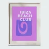 IBIZA BEACH CLUB VACAY A4 WALL PRINT - Affiche | Multicolore