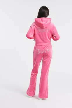 ICCLE DIAMANTE - Hoodie zippé | Rose