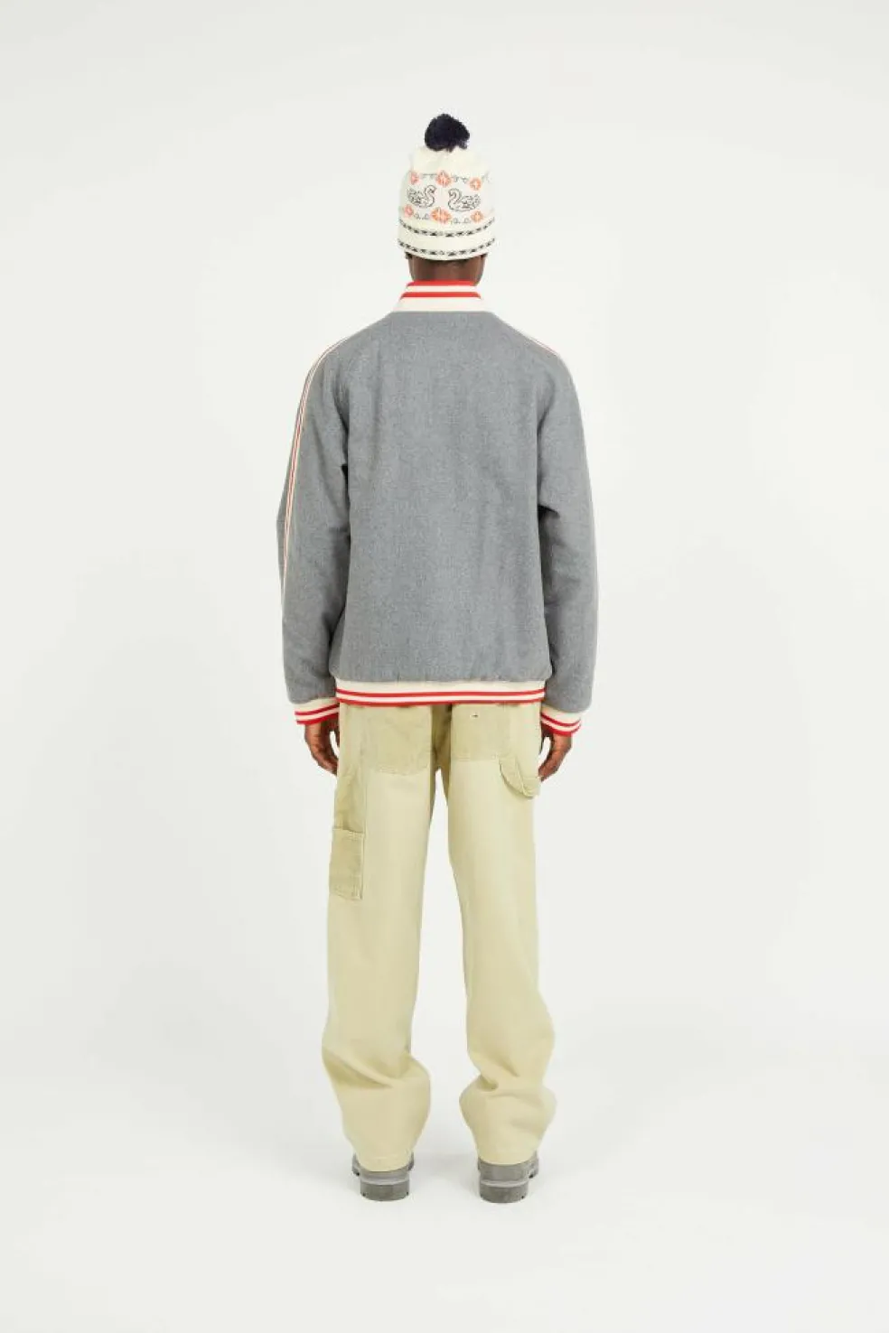 INTARSIA SWAN BEANIE - Bonnet | Beige