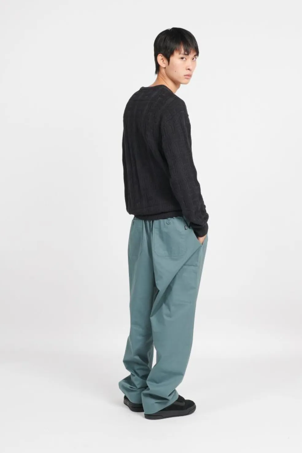 INTERLACED JACQUARD OVER - Pull | Noir