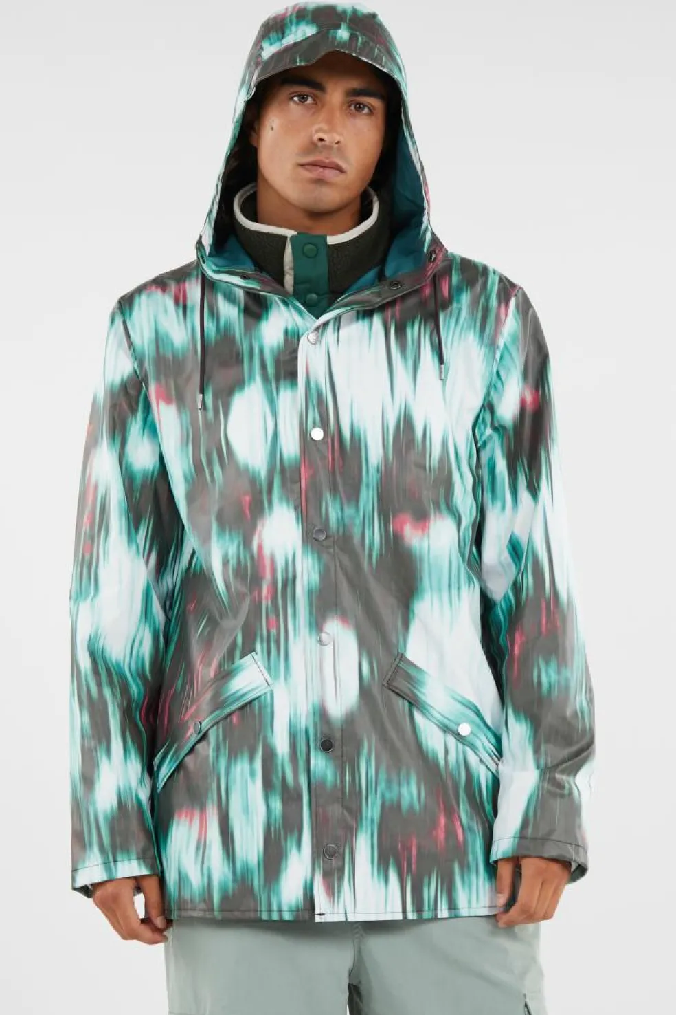 JACKET W3 - Coupe-vent imperméable à capuche | Multicolore