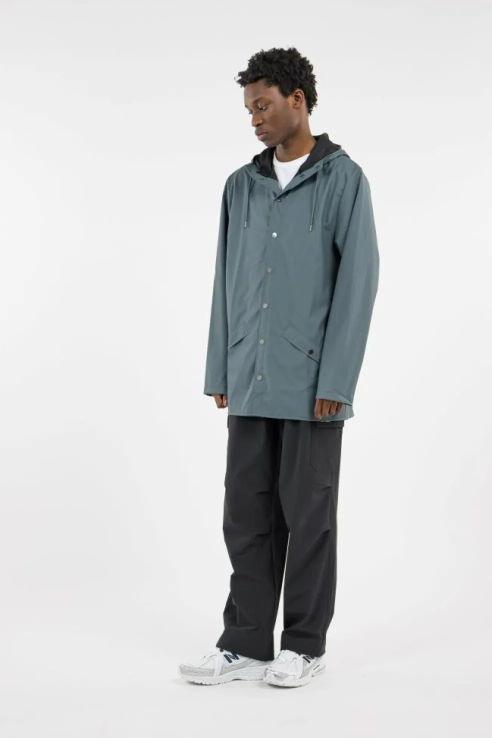 JACKET W3 - Coupe-vent imperméable à capuche | Bleu