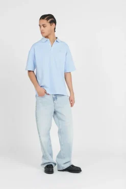 JACQUARD POLO - Polo | Bleu